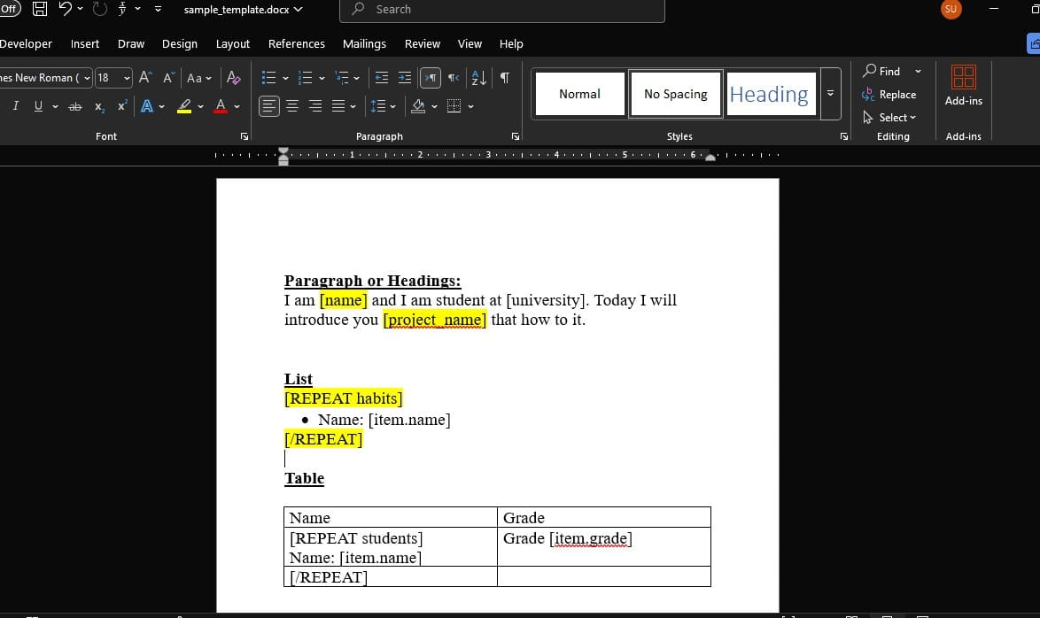 Document Preparation